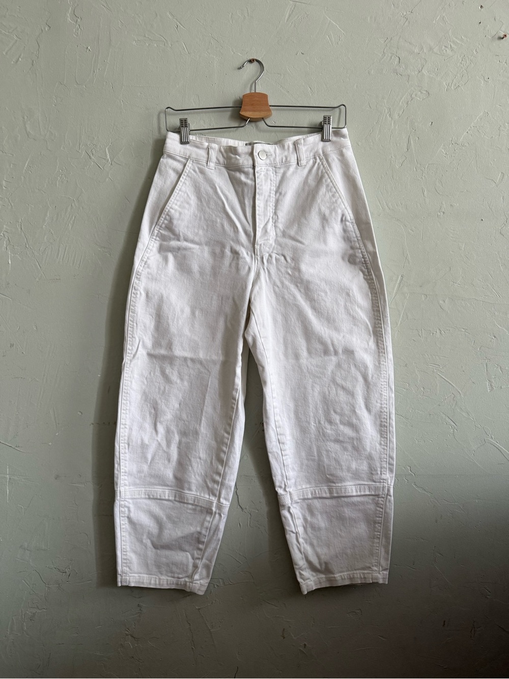 Everlane The Utility Barrel Pant in White size 8